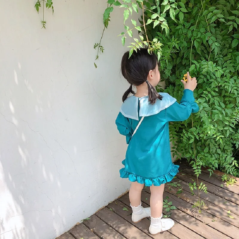 Милое Платье для малышей весна-осень 2019 платье с длинными рукавами девочек