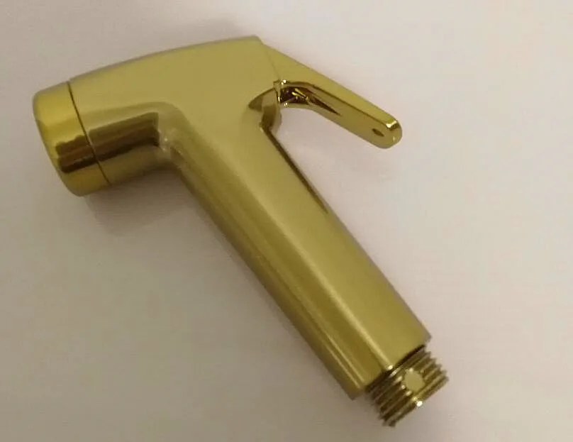 only sprayer Abs Матовый Золотой биде ручной душ для ванной Биде гигиенический душ для унитаза гигиенический Душ биде подвесной держатель для крана биде кран BG809 - Цвет: only sprayer