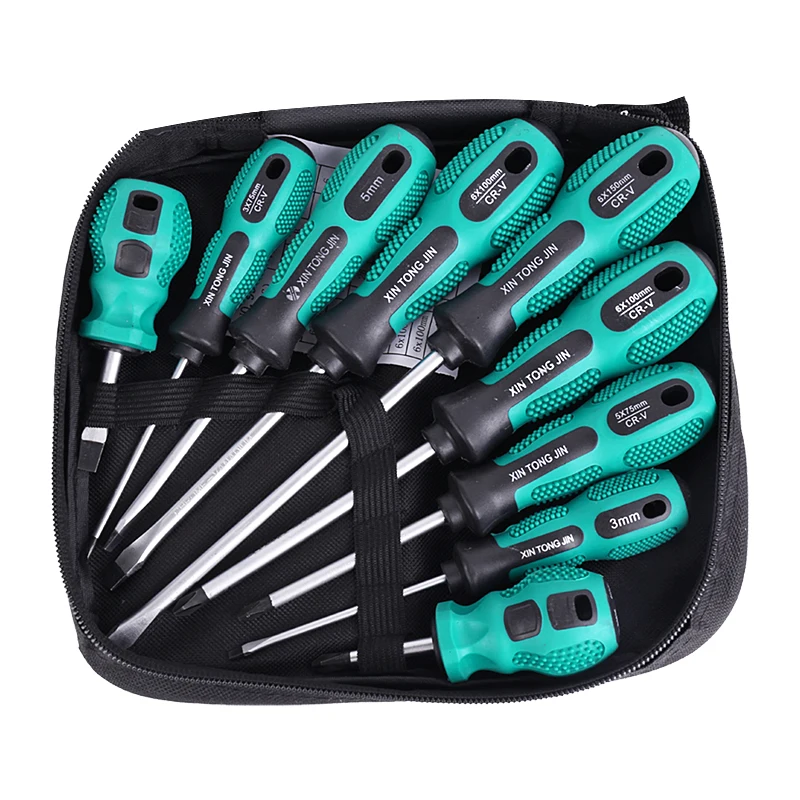 

Набор отверток с изолированным покрытием, комплект из 2-12 насадок с магнитными Torx и U-образными насадками, точный бытовой инструмент для ремо...