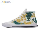 Мужские высокие кеды с драконом, белые или черные классические кеды для скейтбординга, уличная модная обувь, 2019