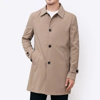thoshine brand spring autumn men trench coats classic smart casual male fashion outerwear jackets high quality trench coat