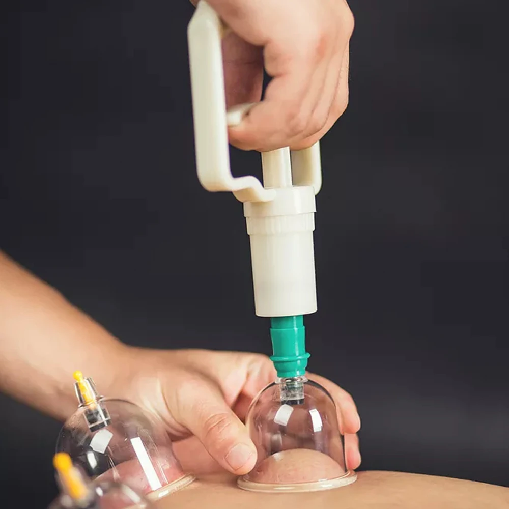 

Tcare 24 Cups Massage Cans Health Monitors Chinese Cupping Therapy Cans Opener Pull Vacuum Cupping Massage Cups Banks Tank Set