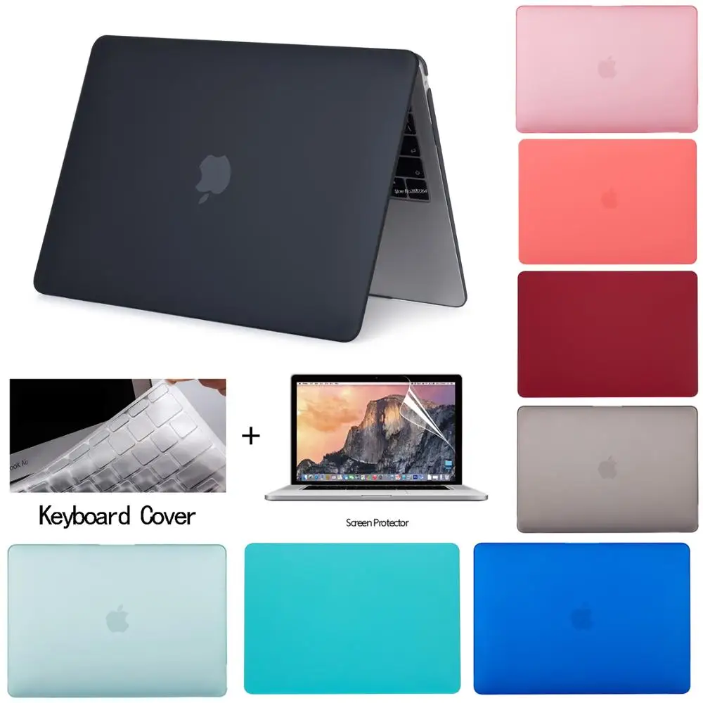 

2020 new A2251 Laptop Case For Apple MacBook Air 13 Funda 11 12 Cover for Macbook Pro 15 16 inch Touch Bar Hard Frosted Shell