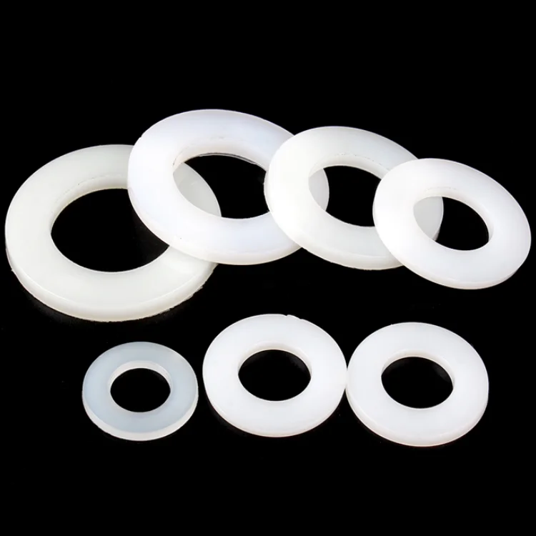 5pcs Nylon Screw Washer M3 M4 M5 M6 M8 M10 M12 Plastic Seals Spacer Plated Flat Insulation Plain Round O Ring Gasket White Black |