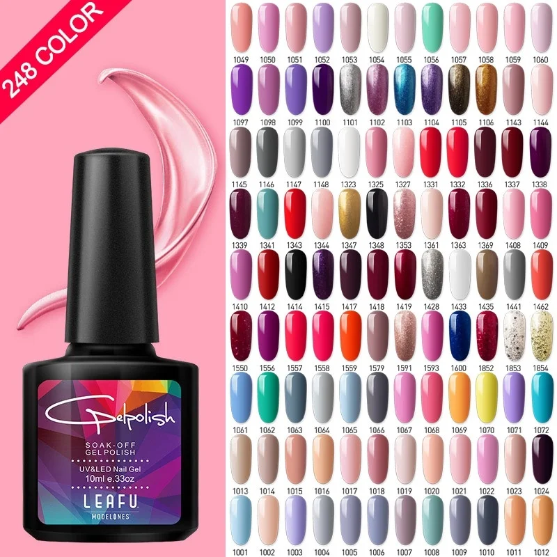 Modelones салон ногтей УФ гель для Набор французского маникюра лак отмачиваемый