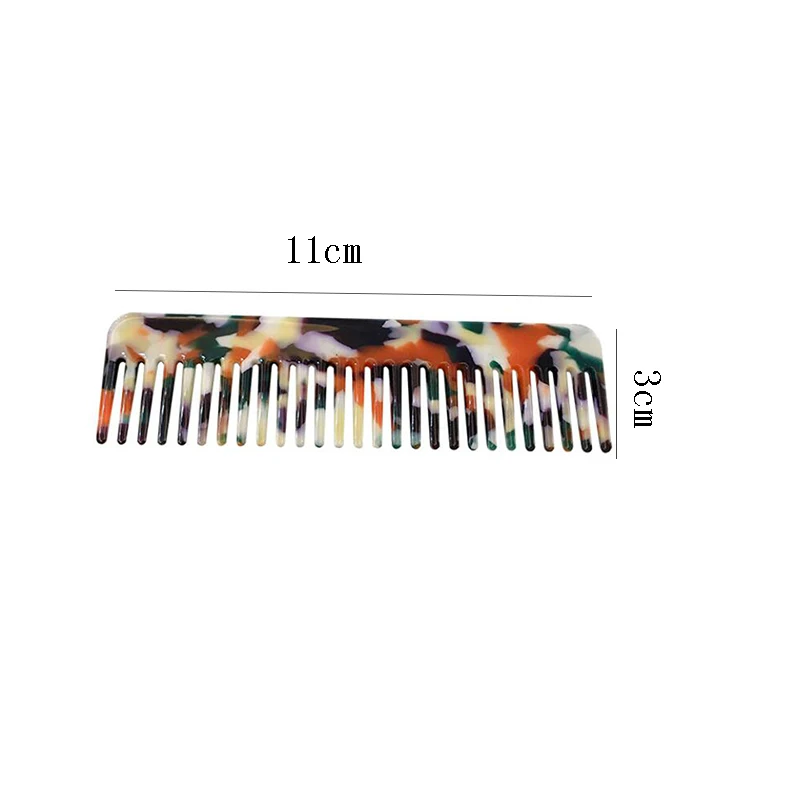 

Korean Design Acetate Antistatic Hair Combs Colorful Comfortable Hairdressing Comb Hair Brush For Women Girls Hair Styling Tool