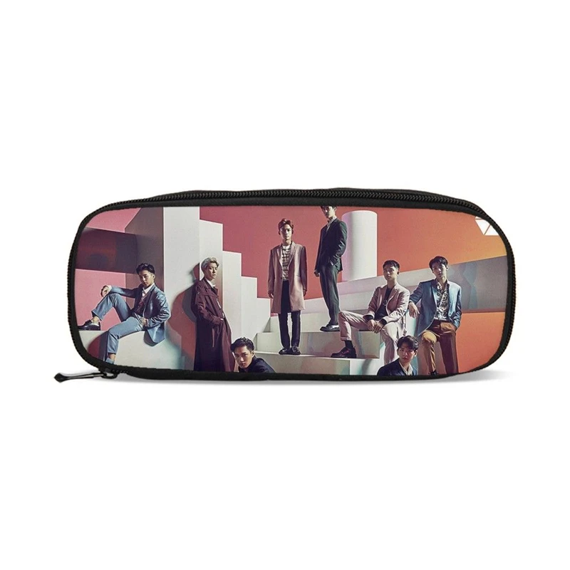 3D Kawaii детский чехол карандаш EXO Canvas Подарочный органайзер для девочек кошелек