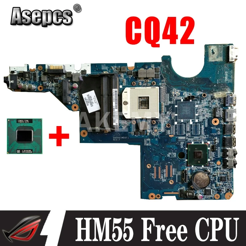 595184-001 595184-501 для HP Pavillion CQ42 CQ62 G42 G62 HM55 DA0AX1MB6F0 DA0AX1MB6H1 материнская плата ноутбука |