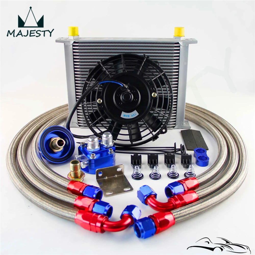 Универсальный комплект масляного радиатора коробки передач двигателя 30 рядов 10AN