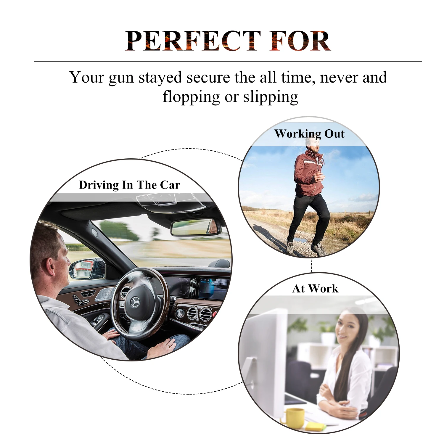 

Kosibate Tactical Concealed Military Pistol Belly Band Holster Airsoft Neoprene Pistol Holster Holder with Magazine Pouch