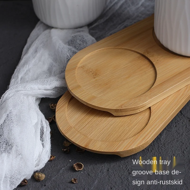 nordic ceramic three piece creative spice jar spice box set kitchen household salt shaker sugar bowl spice rack gadget set free global shipping