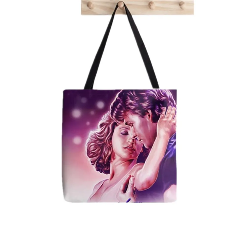 

Shopper Affectionate Dirty Dancing printed Tote bag women Harajuku shopper handbag girl Shoulder shopping bag Lady Canvas Bag