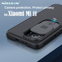 for xiaomi mi 11 case nillkin camshield pro slide camera cover lens protection super frosted shield back cover for xiaomi mi11