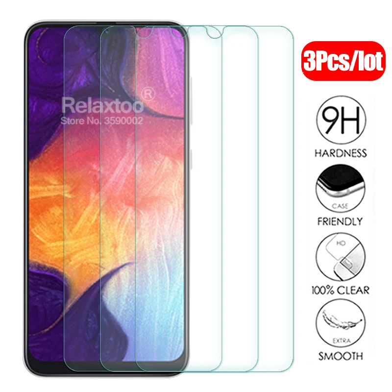 Защитное стекло для samsung a10 a20 a30 a40 a50 a60 a70 a90 a20E m10 m20 m30 3 шт. закаленное защитная
