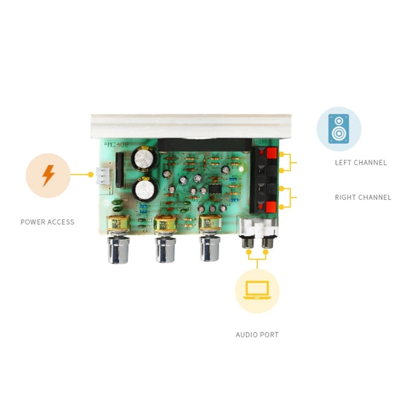 50 Вт + STK4132 Плата усилителя DX-0408 2 0 канал двойной высокий-Мощность DIY модуль
