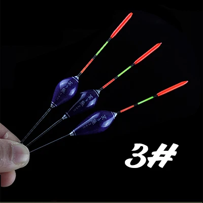 3 1pcs Carp Fishing Line Bobber Group Composite Material For Fish Tackle Vertical Fishing Accessories - Color: 3