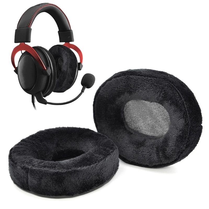 

Cushion Velvet Earmuff Earphone Sleeve Cover for Hyper X Alpha/Cloud II/Stinger/Flight Headset Replacement