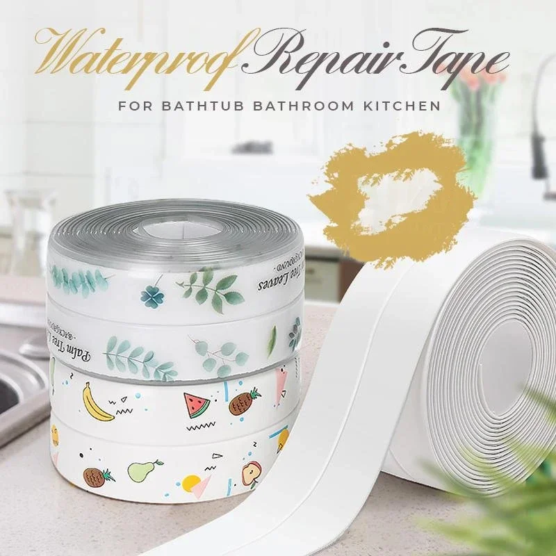 

2020 NEW PVC Material Kitchen Bathroom Wall Sealing Tape Waterproof Mold Proof Adhesive Tape