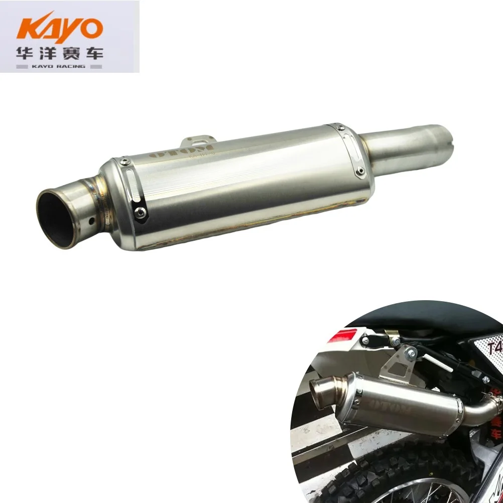 Выхлопная труба мотоцикла kayo T4 T6 M4 MX5 MX6 zongshen NC250 глушитель XMoto 250 куб. См аксессуары