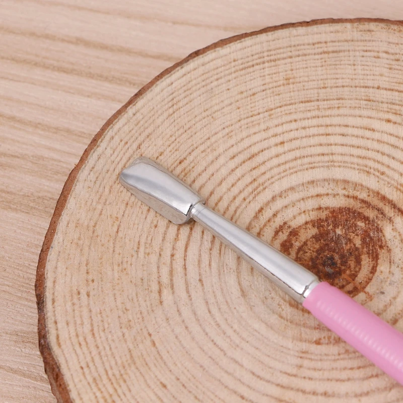 1 шт. Нержавеющая сталь кутикула ноготь ложка-толкатель средство для снятия