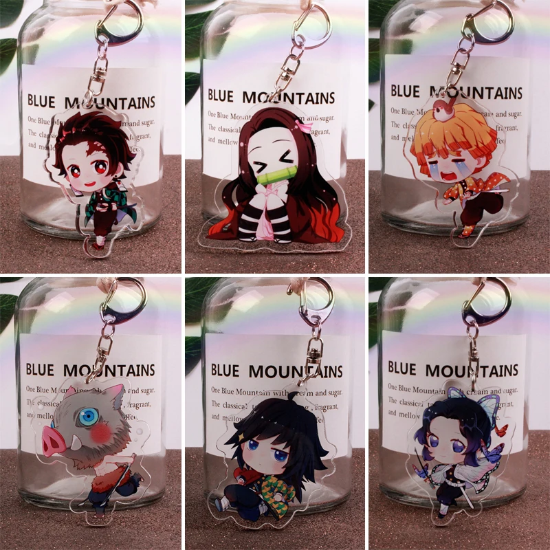 Брелок с подвеской в виде фигурки аниме рассекающий демонов: Kimetsu no Yaiba|Брелоки| |