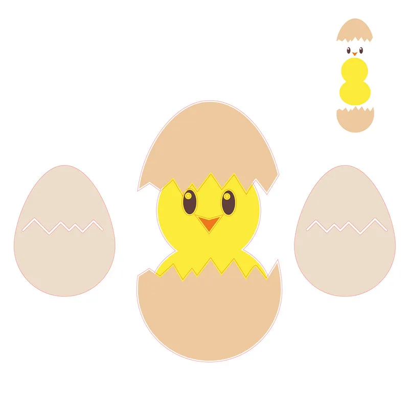 Металлические штампы Eastshape с изображением животных милая курица новинка 2020 для