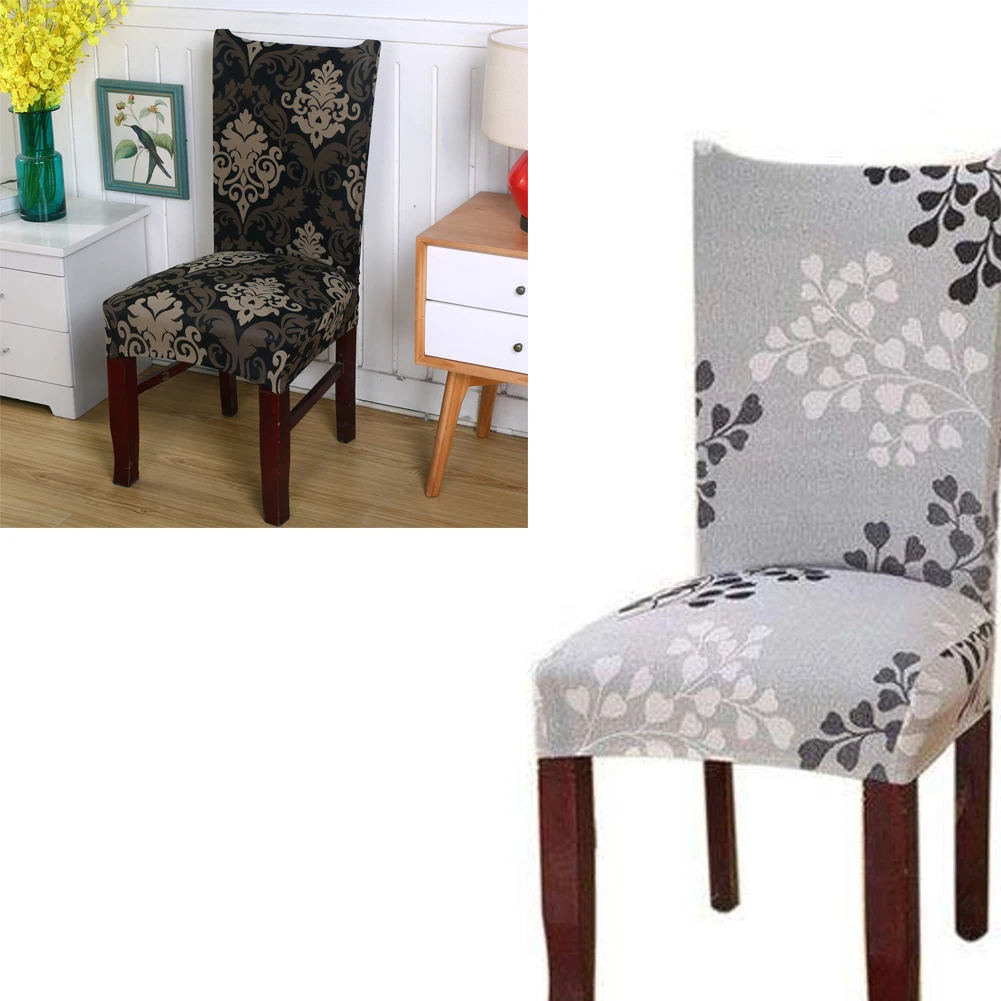 

4 Pcs Elastic Force Chair Cover Washable Stretch Removable Chair Protector Dining Chair Slipcover For Home Wedding Activitiesty