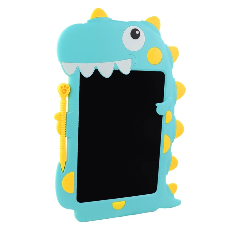 

54DF Colorful Screen Dinosaur Shape Drawing Erase Board Drawing Board Gifts for Kids and Adults at Home, School and Office