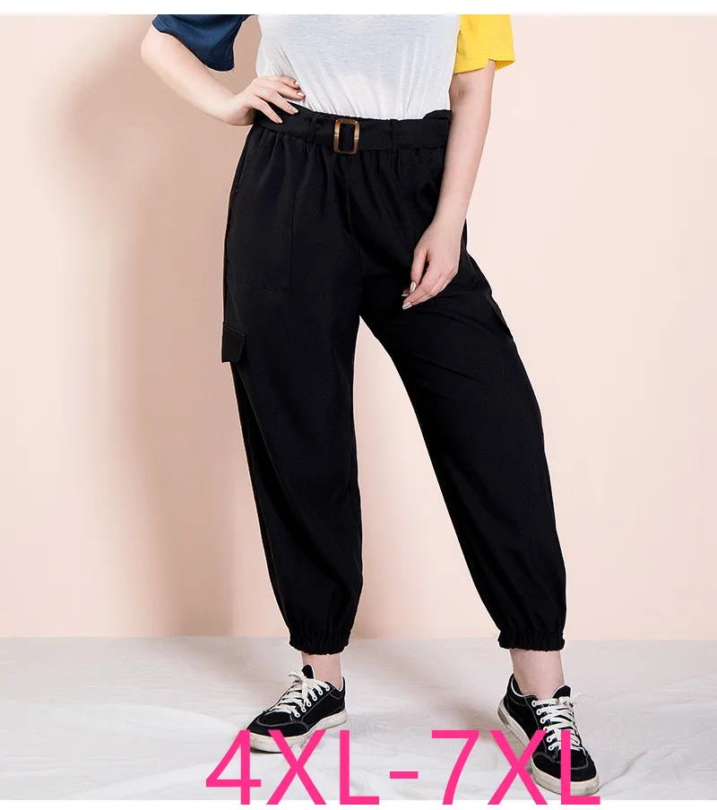 Женские Новые весенне-осенние брюки размера плюс длинные брюки-карандаши для