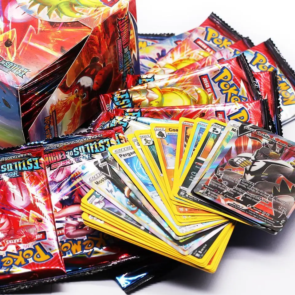Cartas de Pok&eacute;mon en espa&ntilde;ol/ingl&eacute;s/franc&eacute;s, espada y escudo, estilos de batalla, Caja Sellada (36 paquetes)-3