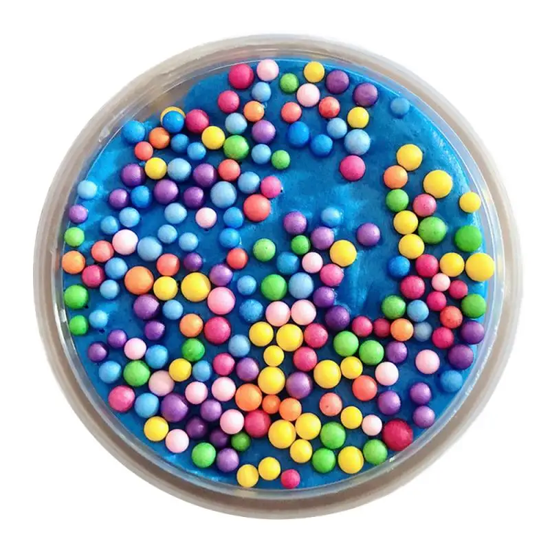 11 цветов 60 мл радужные пушистые Хрустящие бусины из пеноматериала хрустальные