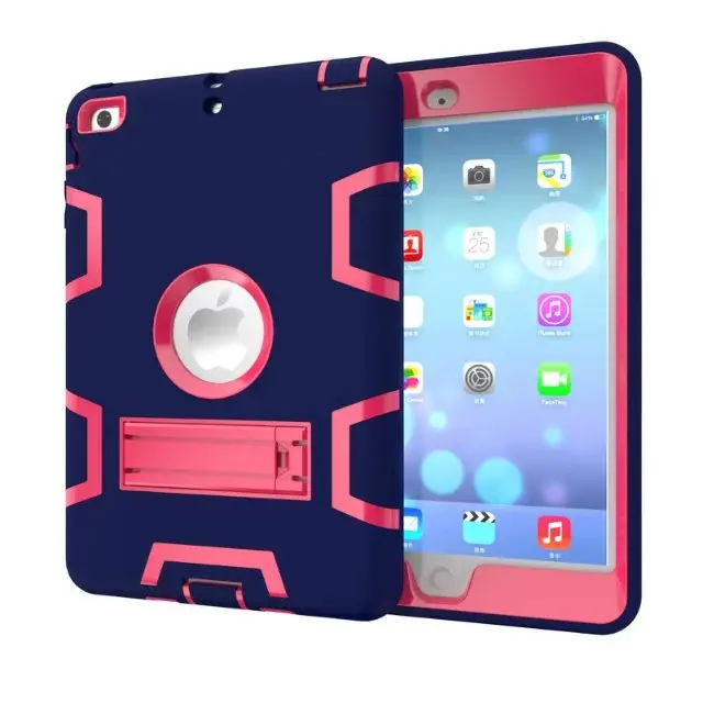 Гибридный трехслойный чехол из силикона + поликарбоната противоударный