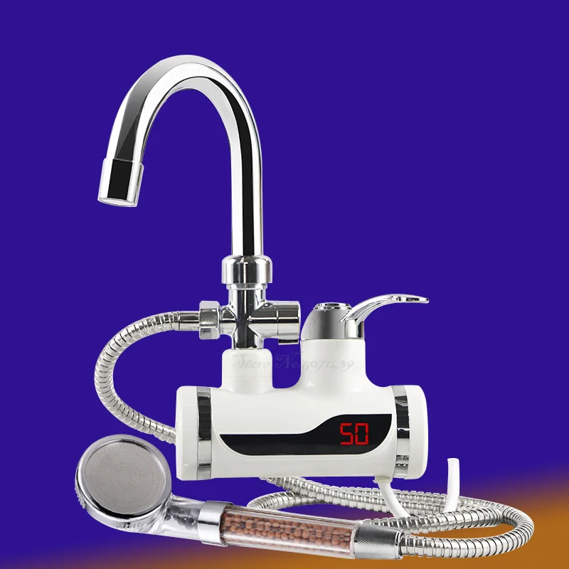 Водонагреватель с краном 220 В кухонный смеситель Мгновенный водонагреватель душ
