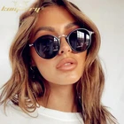 Женские небольшие круглые солнцезащитные очки kuhealthy 2021, винтажные Роскошные брендовые дизайнерские женские ретро солнцезащитные очки, солнцезащитные очки