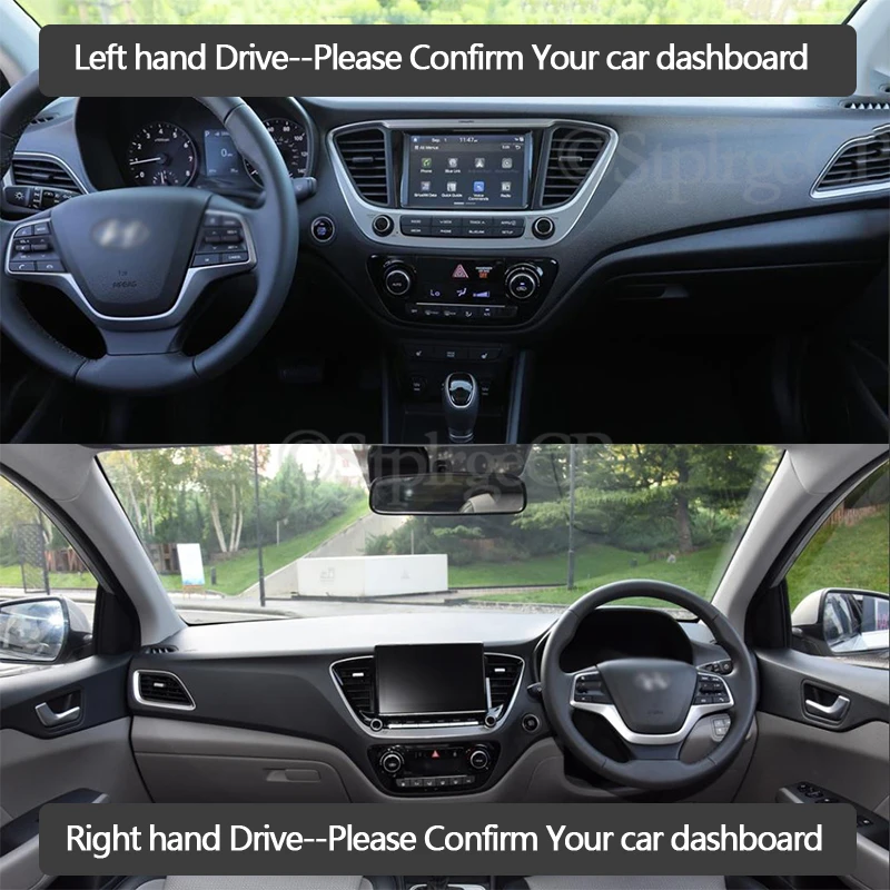 Противоскользящий коврик для Hyundai Solaris 2 Accent 2017 2018 HC накладка на приборную панель