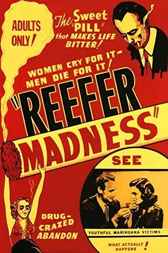 

Reefer Madness Funny Metal Tin Sign Wall Decor,Metal Retro Signs Plaques