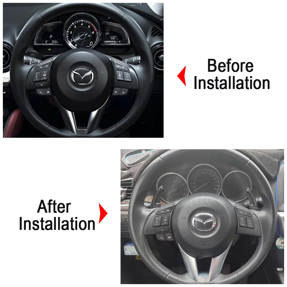 Для Mazda 2 3 6 AXELA SKYACTIV Atenza CX-3 CX5 CX-9 GT Подпись рулевого колеса автомобиля весло