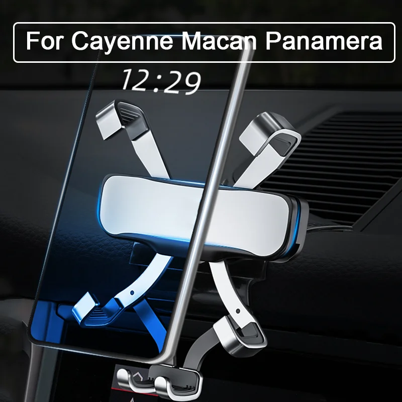 

For Porsche 18-20 Cayenne Panamera Mobile Phone Holder For 14-18 Macan ï¼ˆ Air-Conditioning Vents Standï¼‰ Interior Accessories