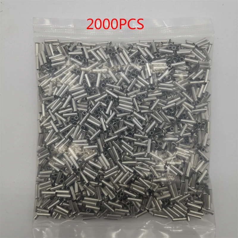 2000pcs 2000 шт. трубки голой конец 0,2-2,5 квадратных EN0208, 0308,0508, 7508,1008, 1508,2508 холодного отжима поршень медь Европейский трубчатый терминал - Цвет: 2000pcs