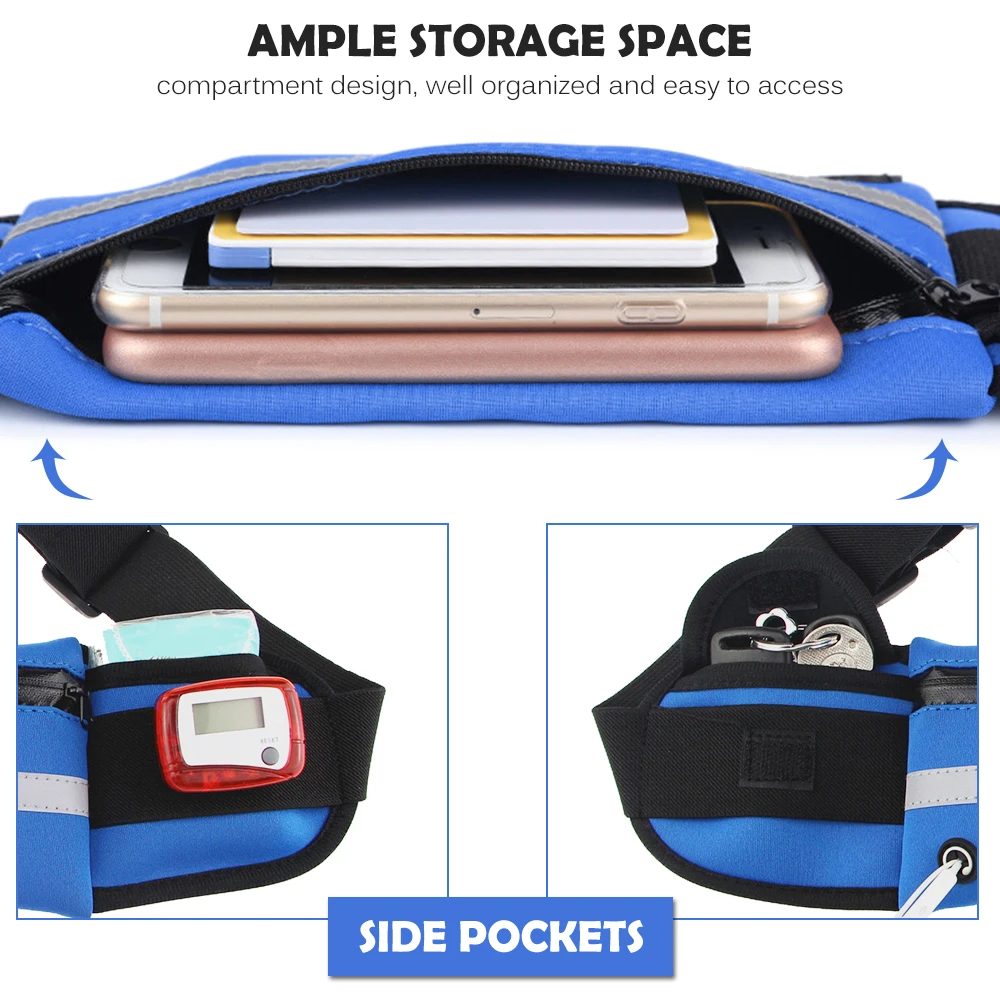 

Waterproof Running Waist Bag Outdoor Sports Running Belt Bags Women for Iphone Phone Jogging Bags for Women Men Lady