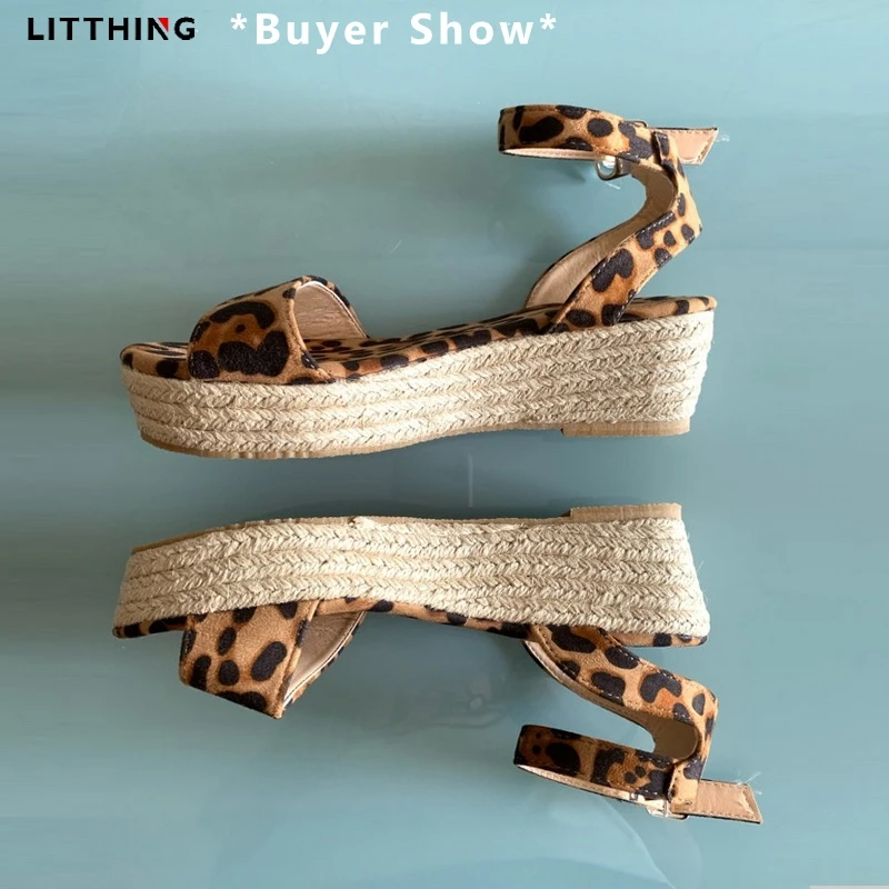 LITTHING/летние сандалии на платформе Модные женские Повседневная обувь танкетке с