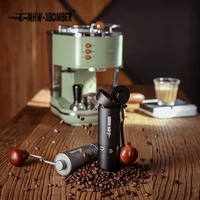 mhw 3bomber new aluminum manual coffee grinder portable hand high quality stainless steel burr grinder mini coffee bean milling