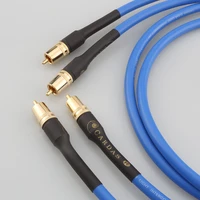 new clear light interconnect cable for cd play amp audio rca cable with gold plated rca jack