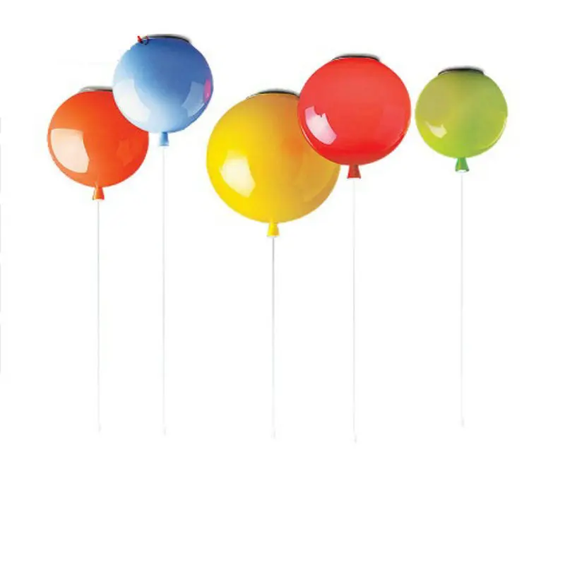 Акриловый подвесной светильник в виде воздушного шара современных цветов лампа