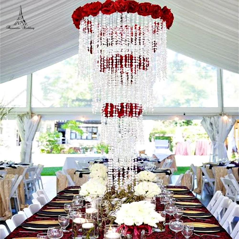 Романтический свадебный металлическая подставка для цветов в рулоне с 4 слоя