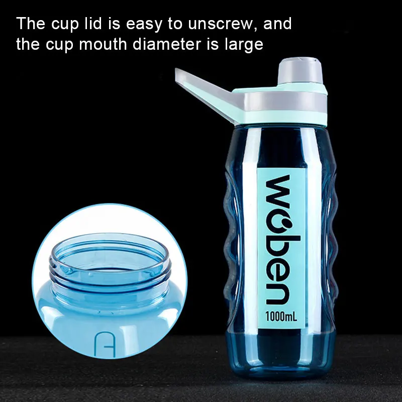 NEW Large Capacity Sports Water Bottle 34/50oz Wide Mouth Po