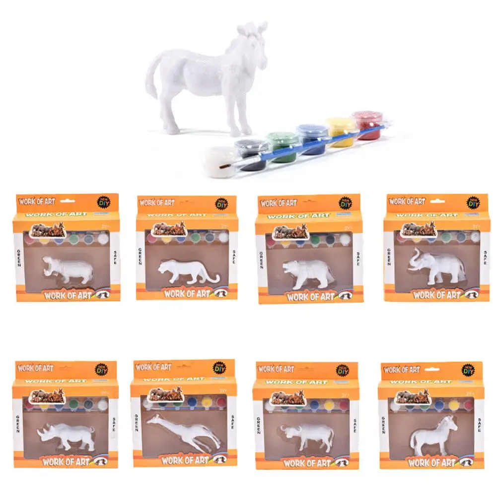 

DIY Painted Simulate Animal Modeling Kids Educational Graffiti Toy