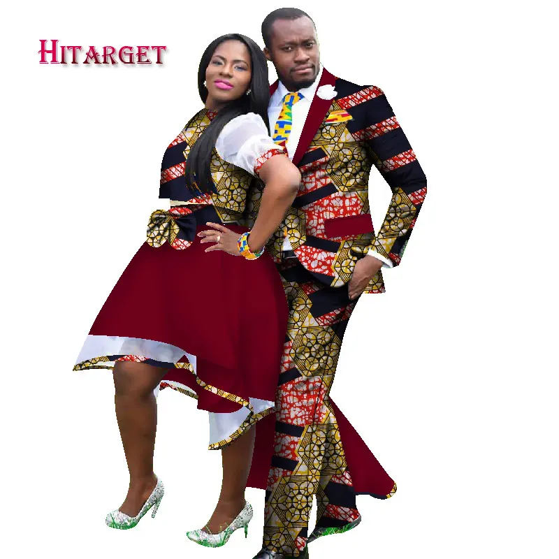 2021 африканская одежда для пар Дашики парная юбка комплект женщин мужской