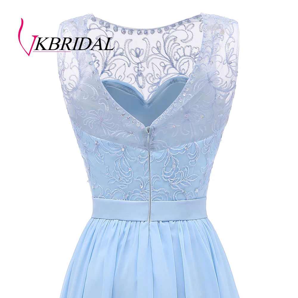 Женское шифоновое платье Vkbridal длинное для невесты с бисером выпускного вечера 2019