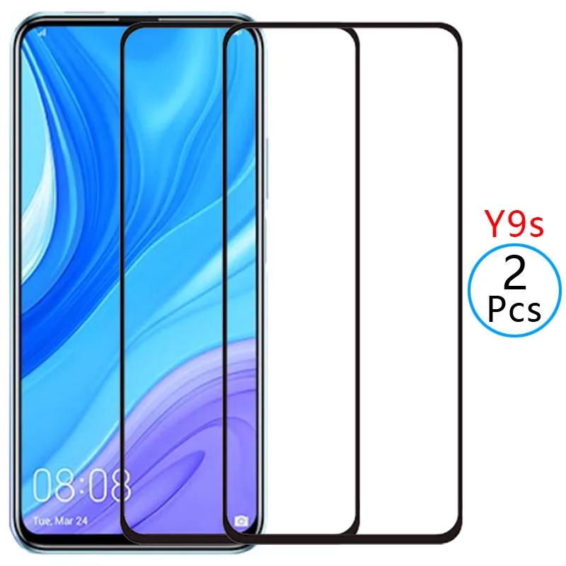 

9d protective tempered glass for huawei y9s screen protector on huaweiy9s y 9s y9 s ys9 9ys safety film huawey huwei hawei huawe
